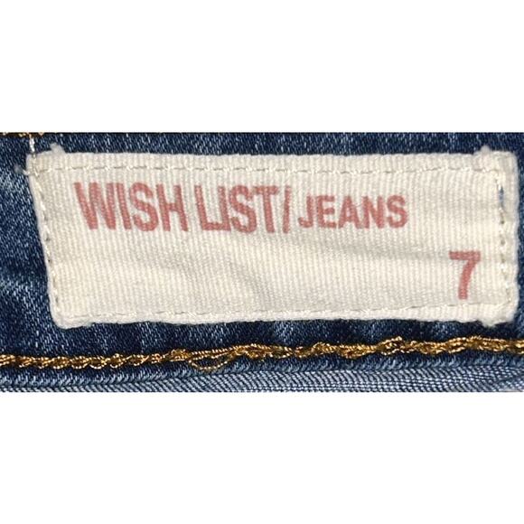 Wishlist Low-Rise Distressed Slit Ankle Skinny Jeans Size 7 27X28 - Picture 6 of 7